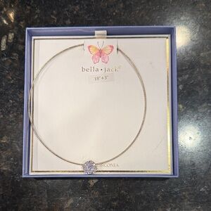 Bella Jack Silver Necklace with Zirconia Pendant